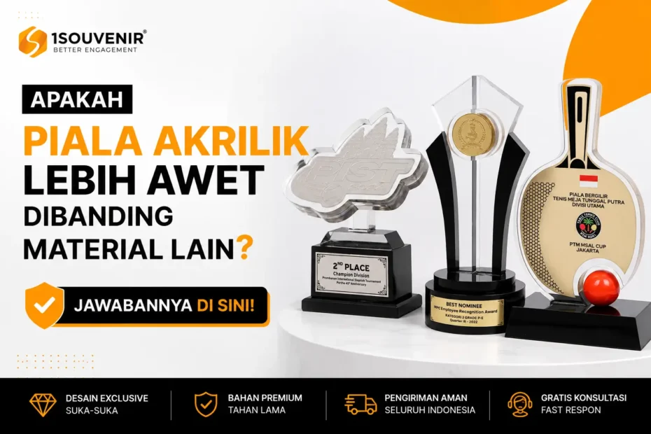 apakah piala akrilik lebih awet